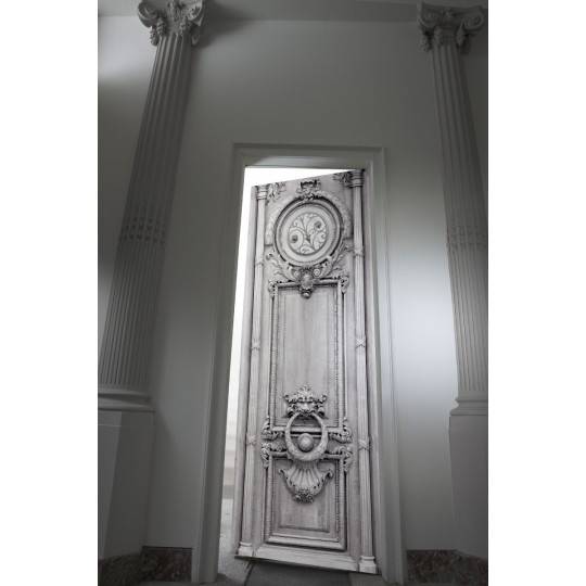 Déco trompe l'oeil originale pour porte 